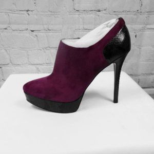🆕 Bandolino Faux-Snakeskin Heeled Bootie | Purple
